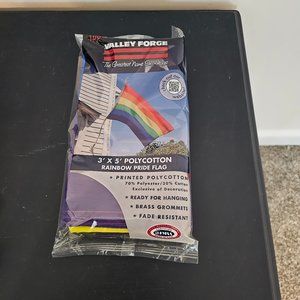 NEW NIP Valley Forge 3' x 5' Rainbow Pride Flag Made in the USA